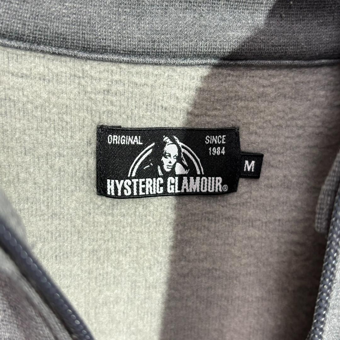 ヒステリックグラマー ヒスガール　ハーフジップ スウェット Mサイズ グレー