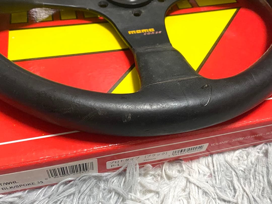 MOMO CORSE 350mm レザーステアリング　即決大歓迎