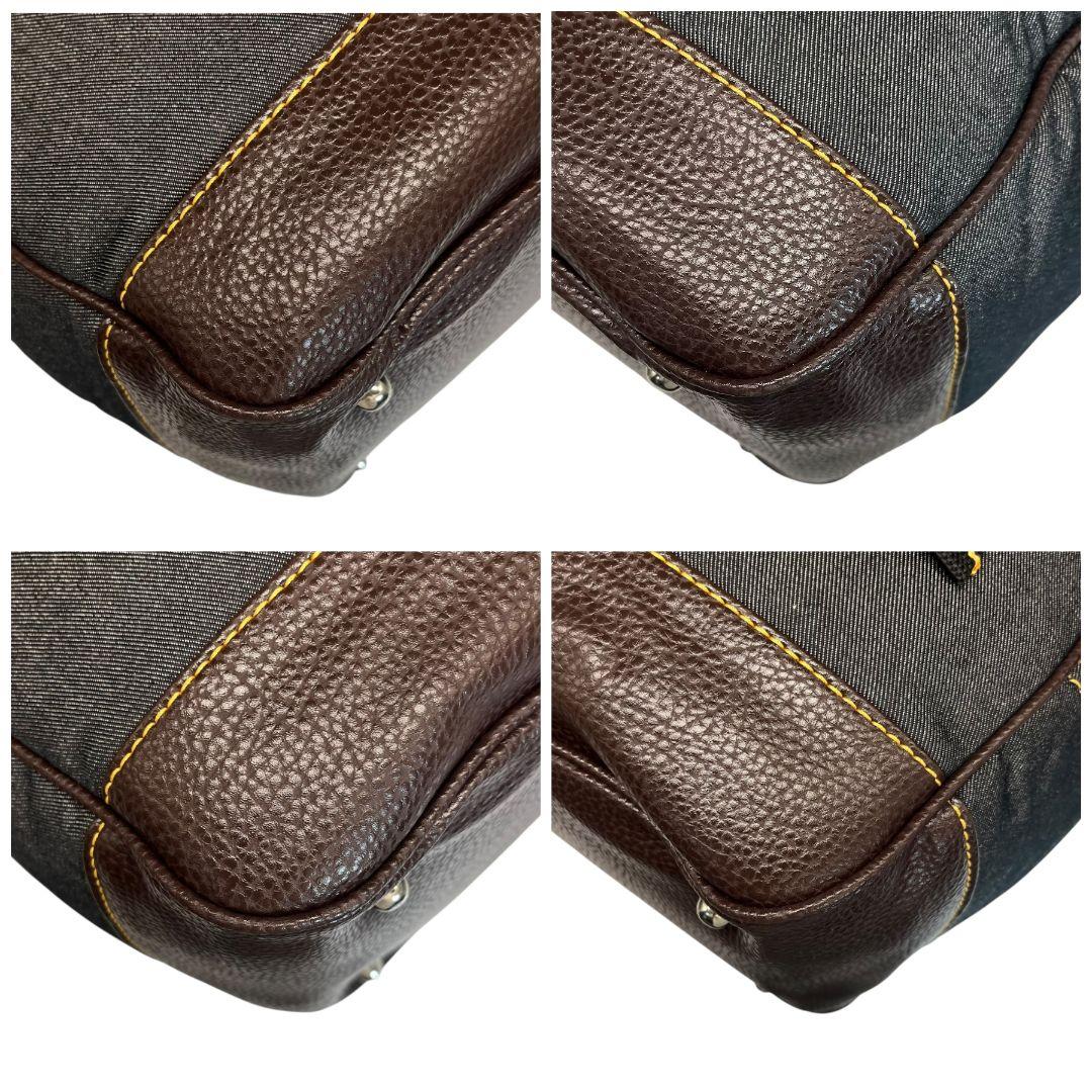 未使用✨エドウィンゴルフ　ボストンバッグ　ナイロン　PVCレザー　肩掛　デニム