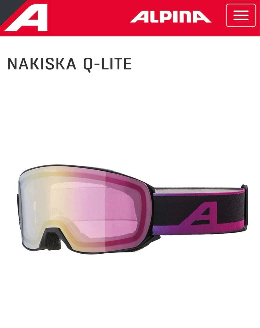 スキー ゴーグル ALPINA マルチカラー