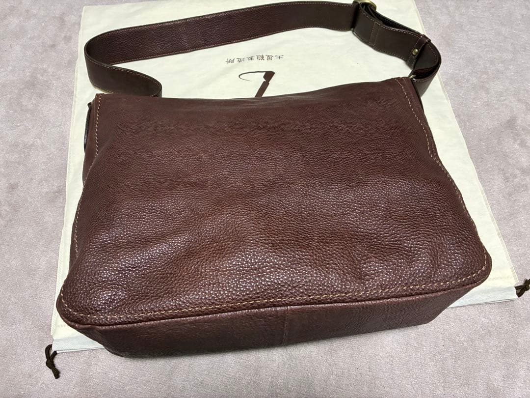 g*0様 土屋鞄　トーンオイルヌメ　ブラウンレザーショルダーバッグ