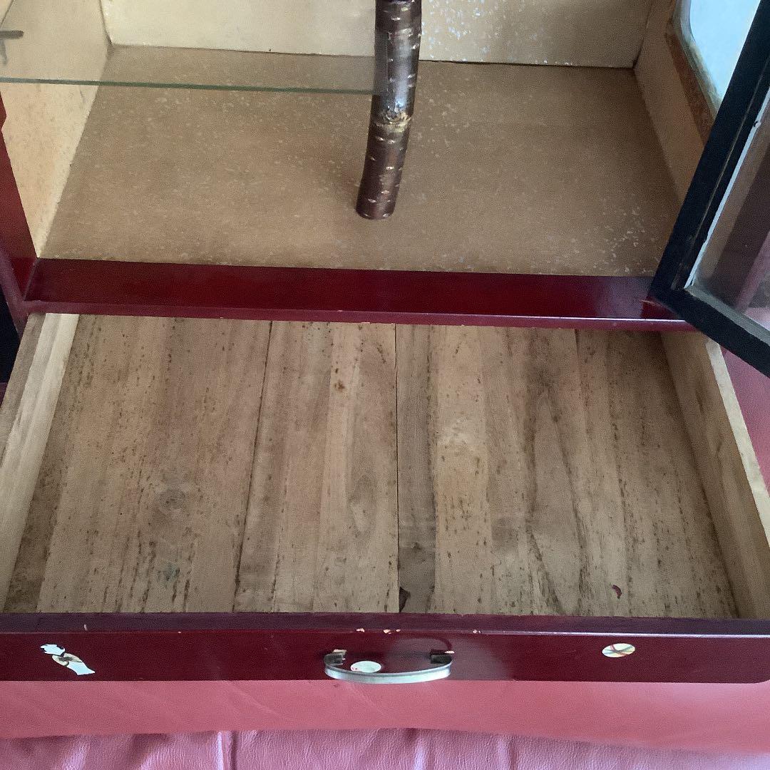 飾り箪笥　飾りケース　飾り棚　小引き出し　木製　昭和レトロ　ヴィンテージ