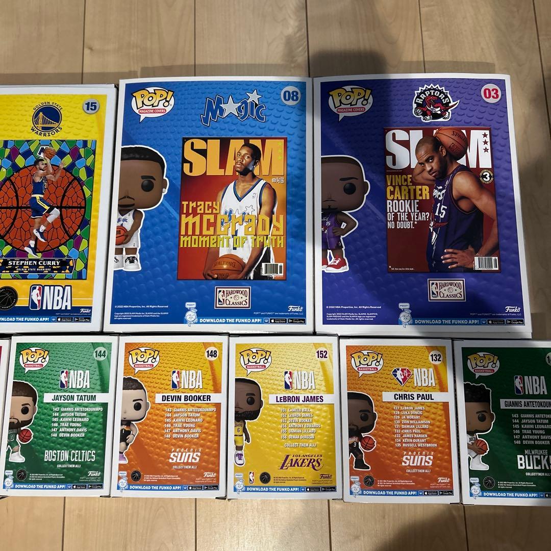 Funko POP! NBA・SLAM フィギュア9体まとめ売り 箱あり　未開封