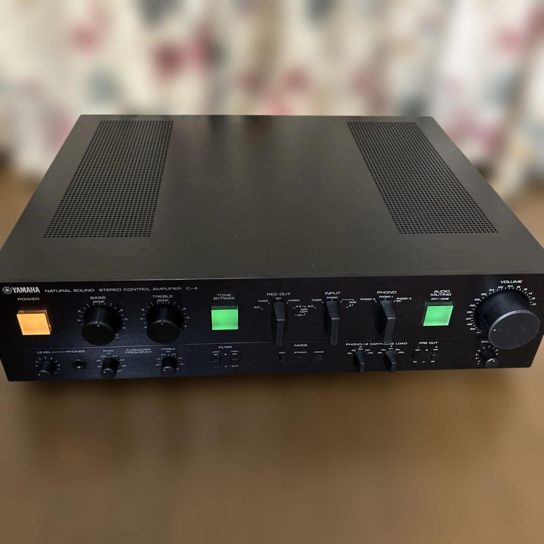 YAMAHA ヤマハ B-4 パワーアンプ C-4 コントロールアンプセット