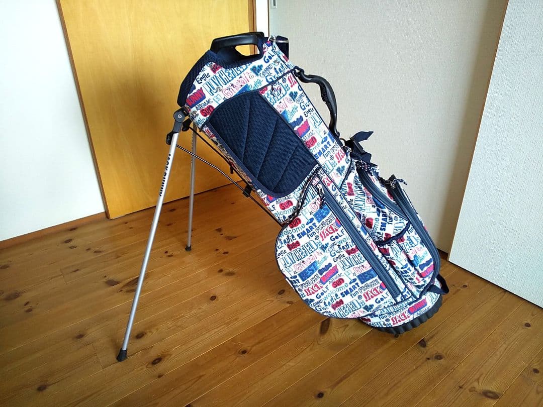 ★ジャックバニー★Jack Bunny!! ★総柄★スタンド式★キャディバッグ★