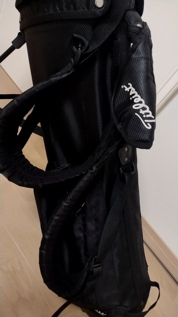 オーリー Titleist 黒 キャディバッグ スタンド付き