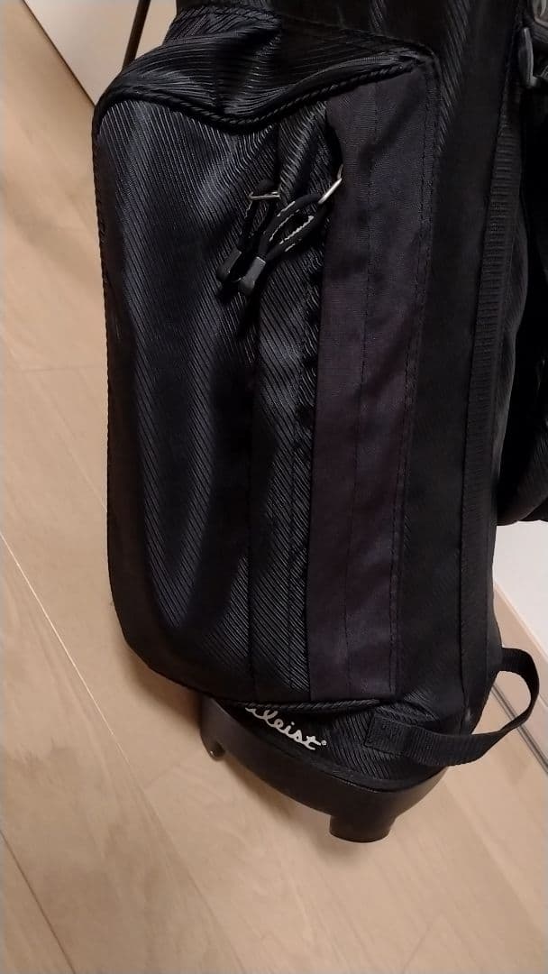 オーリー Titleist 黒 キャディバッグ スタンド付き