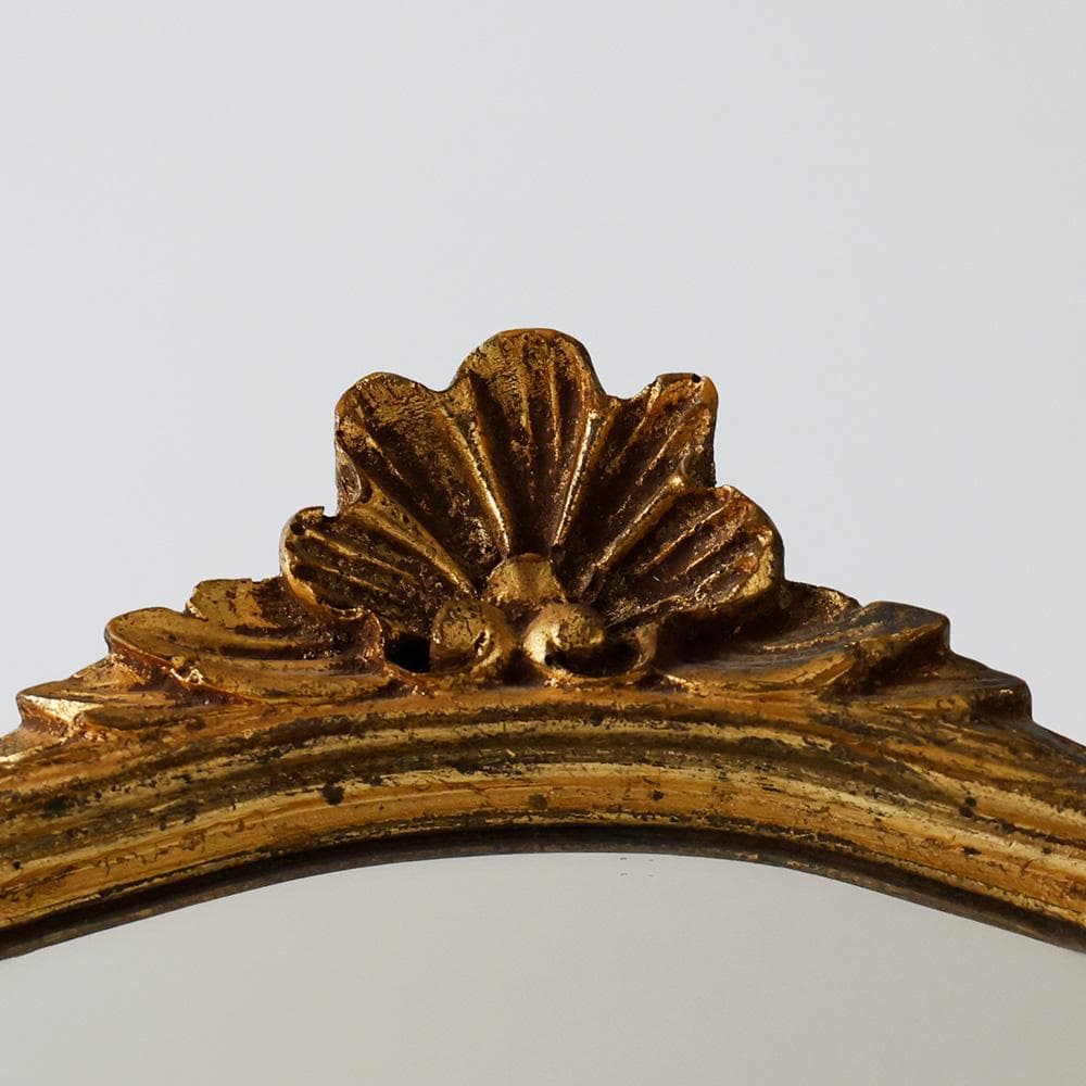 T　フランス直輸入 アンティークマルシェ 金縁ミラー