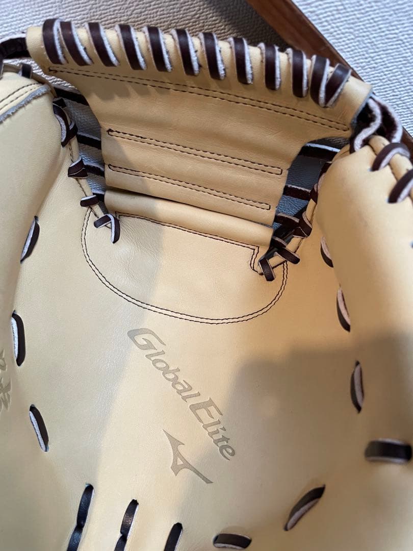 高校野球可【定価63800円新品】ミズノ硬式ミット　ブロンド