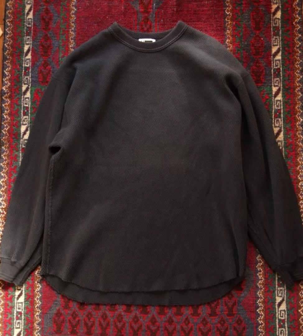 H beauty&youth ヘビーウェイト サーマルカットソー L ネイビー