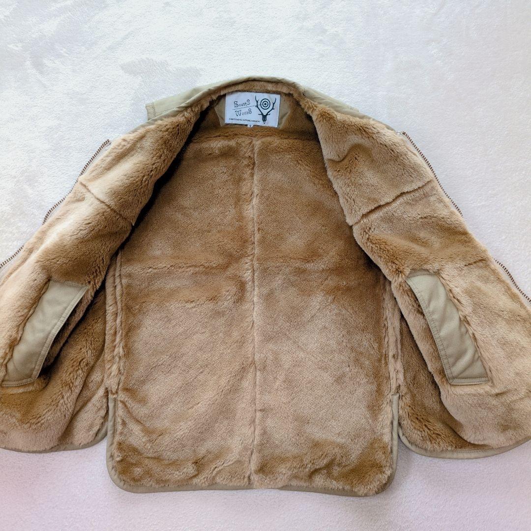 south2west8 裏ボアベスト フルジップ【S】日本製 アウトドア メンズ