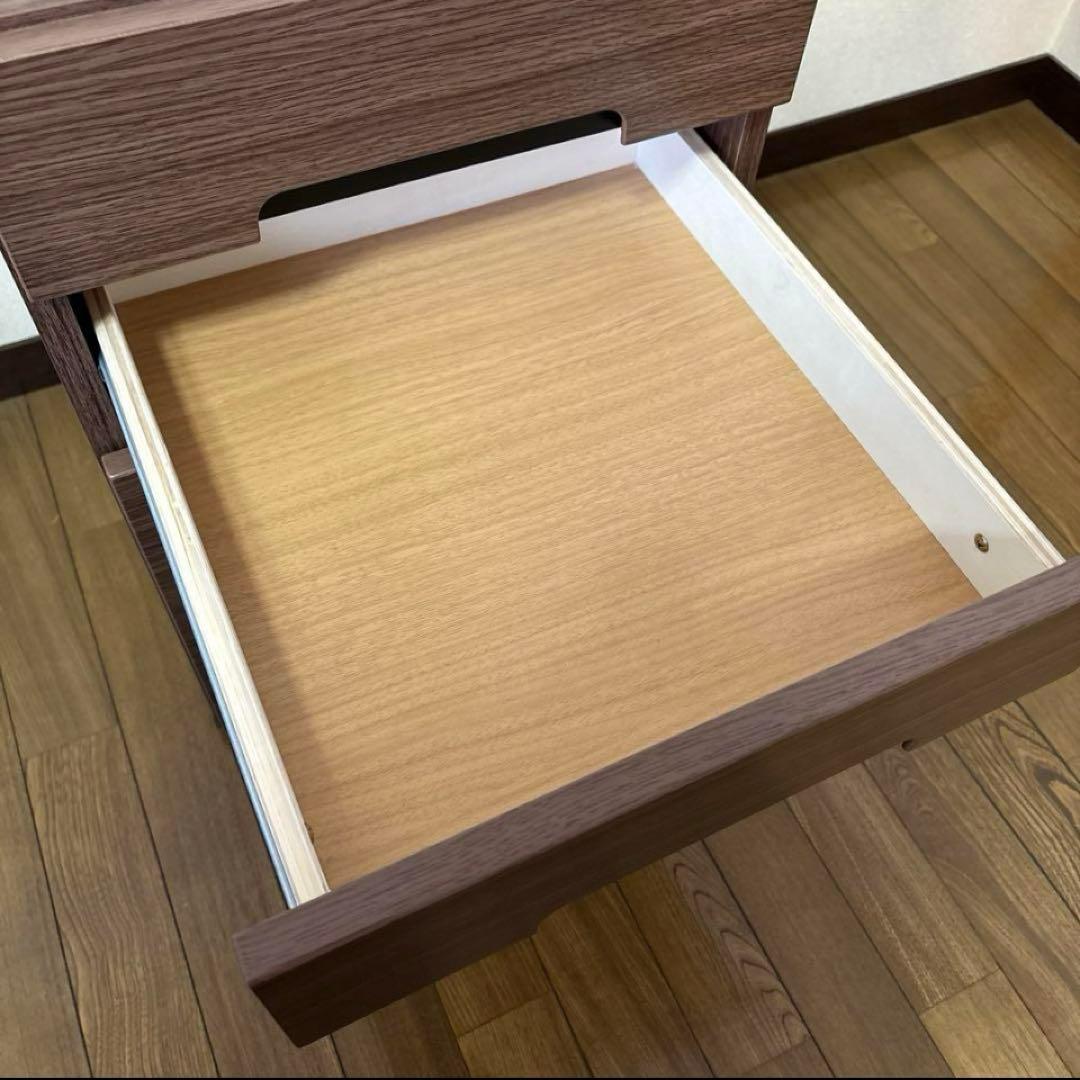 【未使用】ニトリ　デスクワゴン　ミドルブラウン