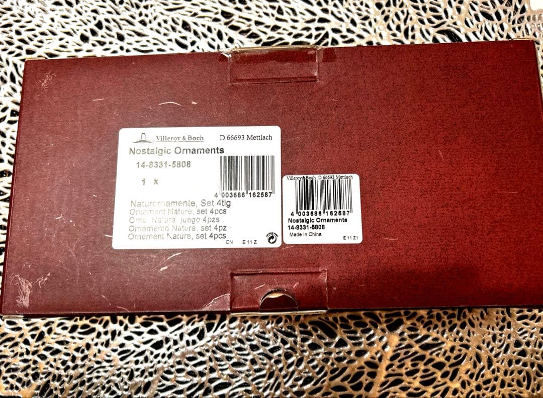 【新品】❤︎希少❤︎ヴィレロイ&ボッホ★クリスマスオーナメント★4個セット