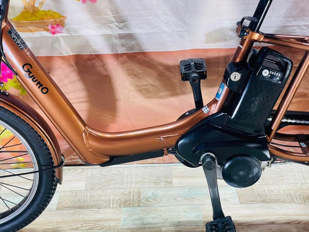 ギュットアニーズ2019年⭐️16AH！子供乗せ電動アシスト自転車Y3243