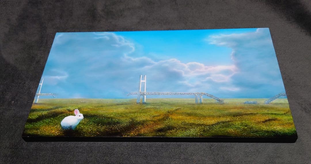 アクリル画　「空身」　岡部遼太郎