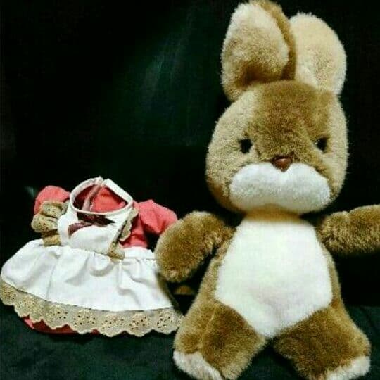 新品 うさぎ ぬいぐるみ ウサギ 兎 昭和 レトロ ファンシー ビンテージ 人形