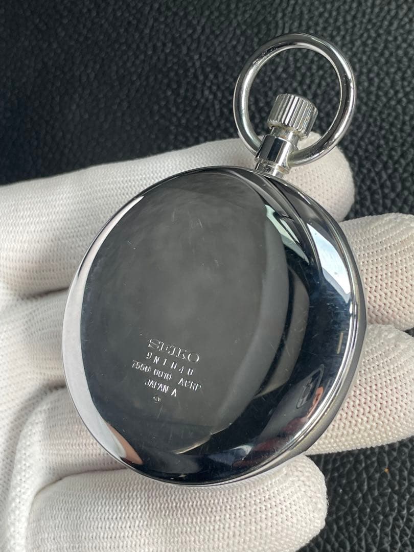 鉄道時計 セイコー SEIKO 懐中時計 クォーツ 7550-0010