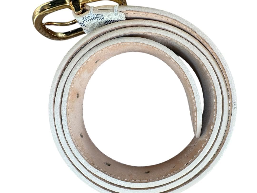 Y様用【正規品】ルイヴィトン ダミエ アズール ベルト 80/32 ゴールド金具