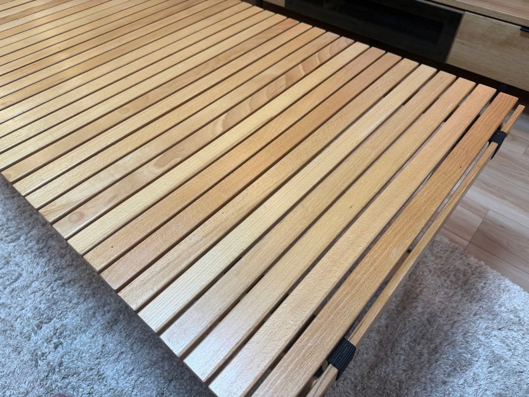 マエ　FIELDOOR ウッドロールトップテーブル 120