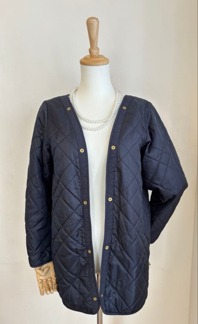 【即購入OK！】IENAイエナ　ネイビーモッズコート リアルファー＆ライナー付