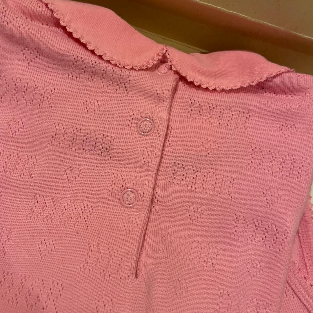 k＋r＝♡k  baby Dior ピンクロンパース 18M