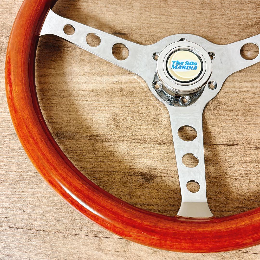 ウッドハンドル　ウッドステアリング　38cm ハンドル　ステアリング　お洒落