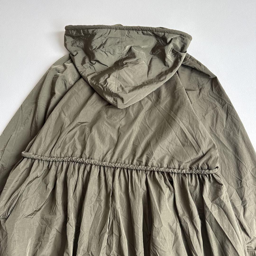 美品　マックスマーラ　ギャザー　モッズコート　　カーキ　38 スプリングコート