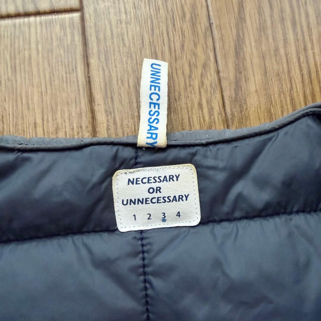 necessary or unnecessary ナイロン ダウンベスト
