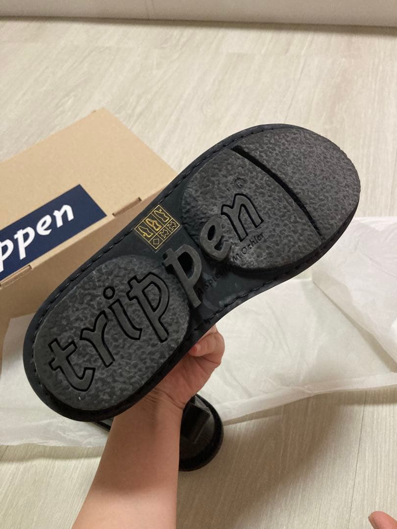 美品　トリッペン Kinky キンキー サイドゴアブーツ 本革 ブラック