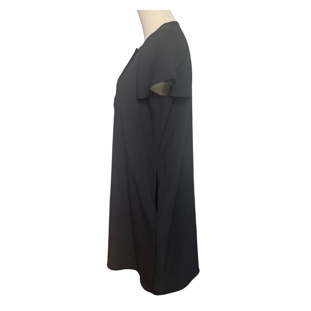 【美品】YOKO CHAN＊ペタルスリーブワンピース＊40サイズ＊ブラック