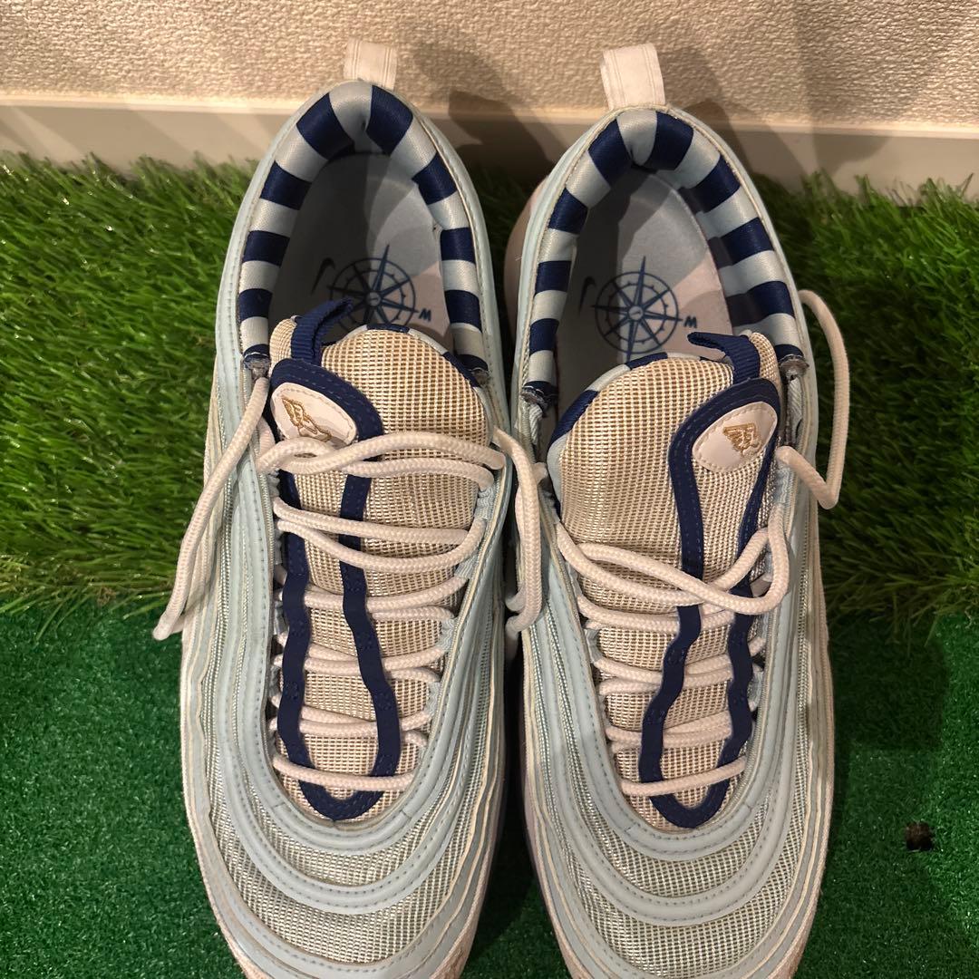 エアマックス97 ライトブルー/ホワイト　ゴルフシューズ