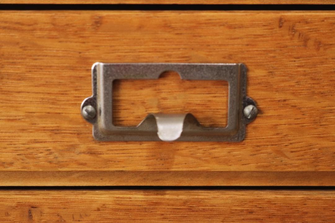 レトロ 卓上 小引き出し 抽斗 5杯 小物入れ レターケース 鍵付き B5