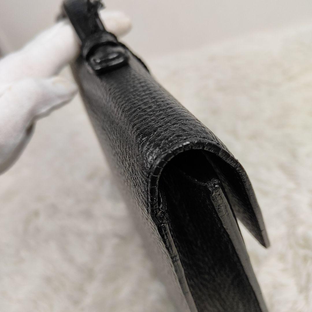 本日限定価格　ロエベ　ブリーフケース　アナグラム　シボ革　A4収納可能　鍵付き