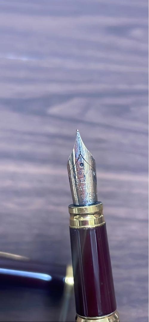 ウォーターマン 万年筆 金メッキクリップ