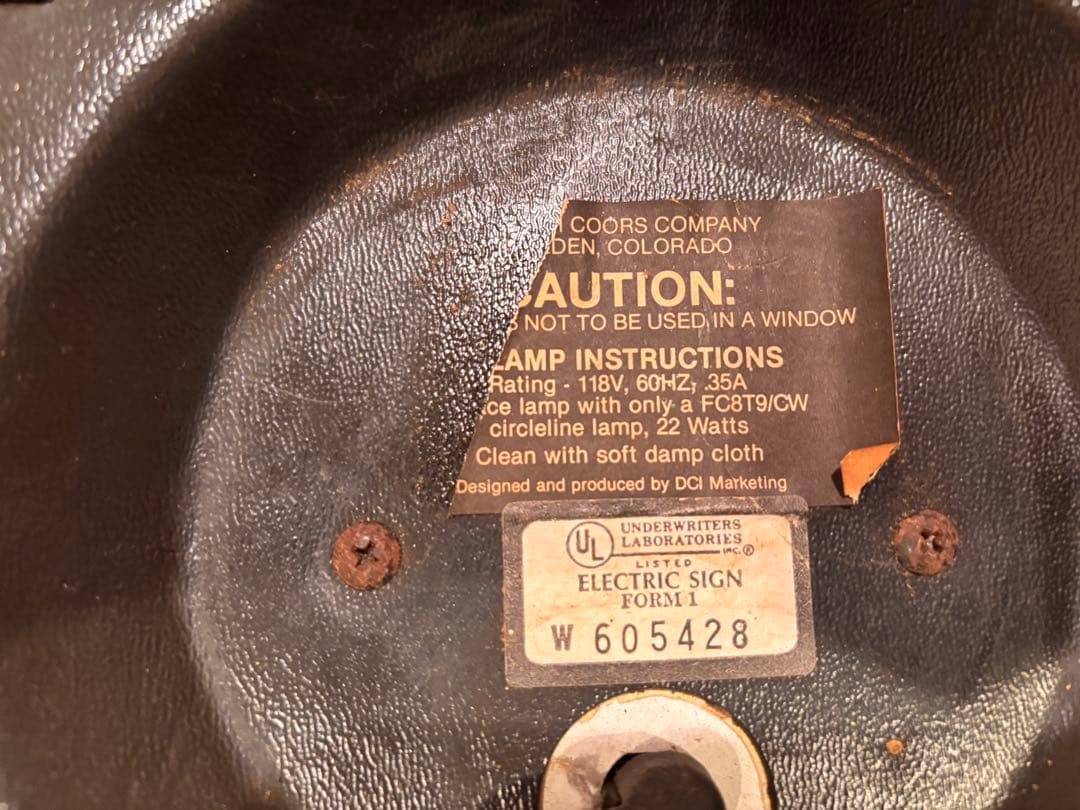Coors Light ネオン看板　ネオンサイン　ネオンライト　ビンテージ