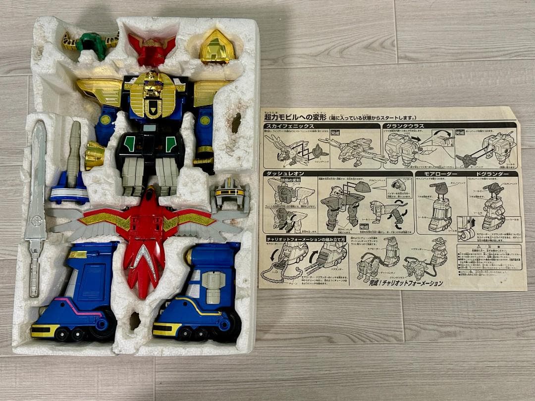 113 当時物 超力合体DXオーレンジャーロボ 箱・説明書付