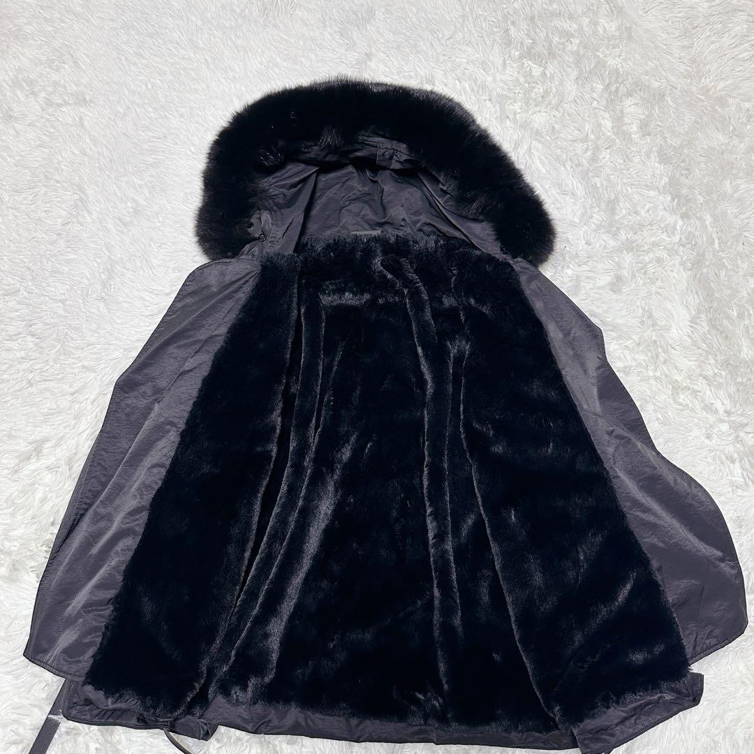 SCOT CLUB スコットクラブ モッズコート アウター ファー ボア 黒