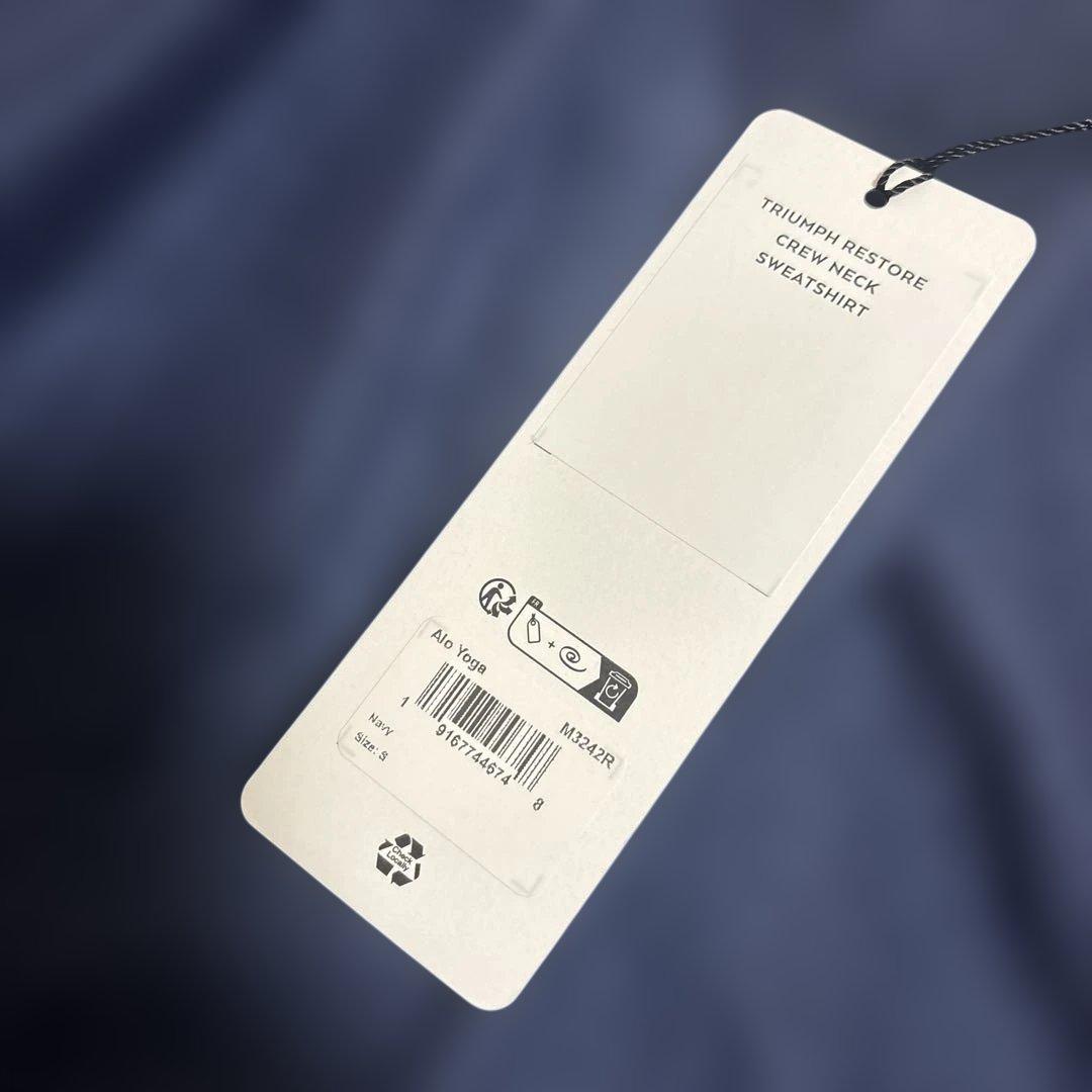 alo ネイビー トレーナー