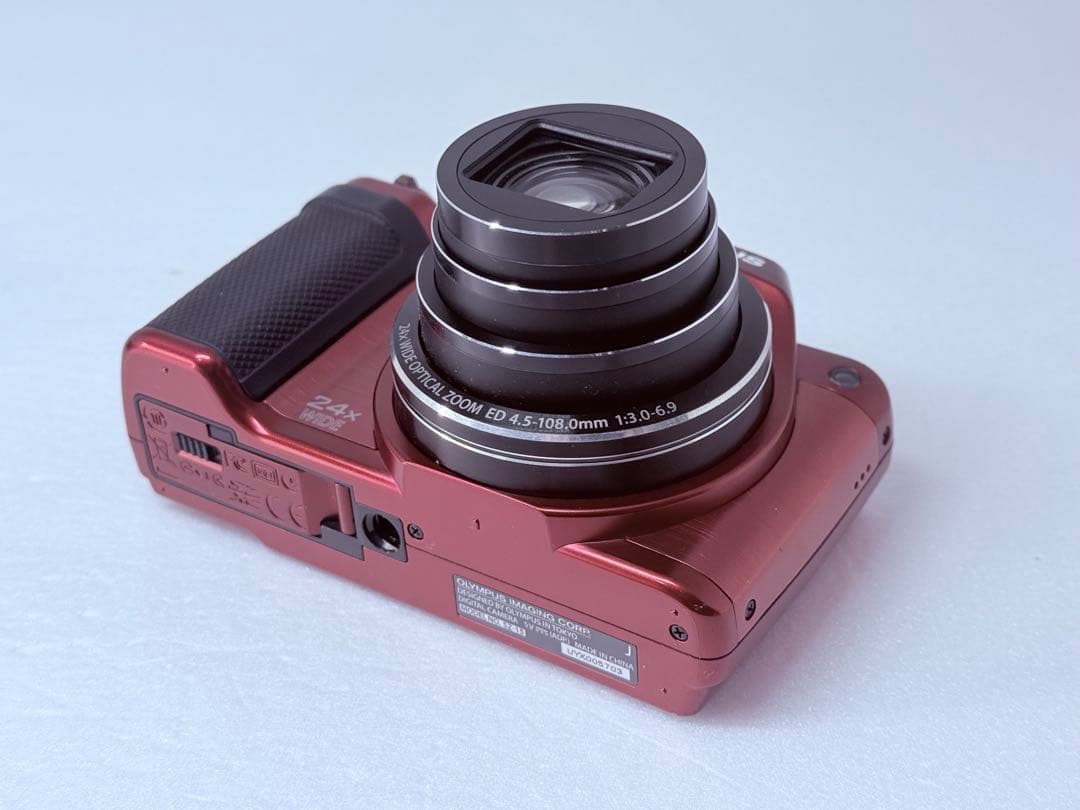 OLYMPUS STYLUS SZ-15レッド 動作確認済 24倍ズーム レトロ