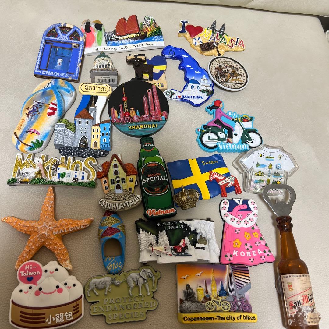 【マグネット】海外土産　世界各国セット 24個