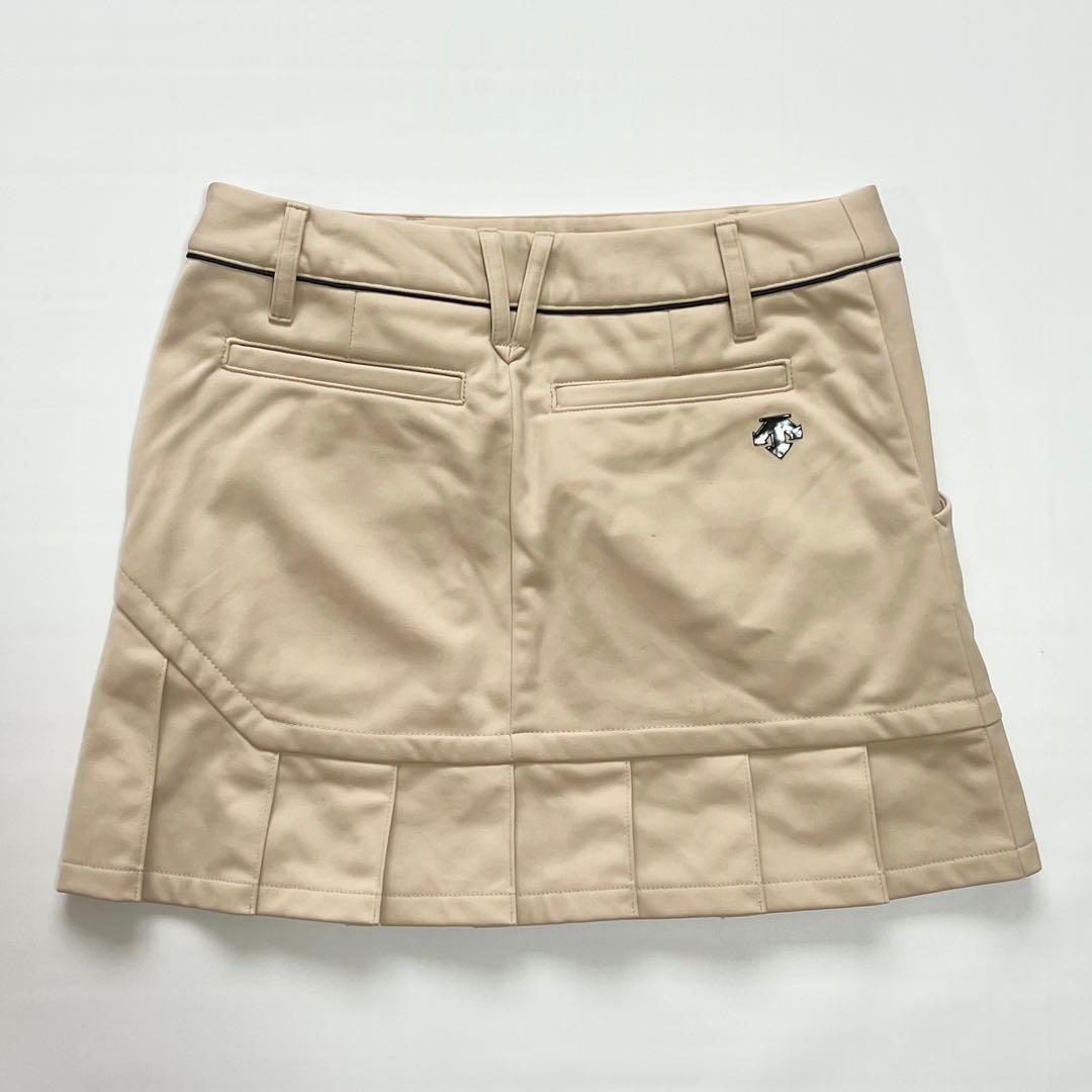 DESCENTE GOLF デサントゴルフ　裏起毛　蓄熱　スカート　S ベージュ