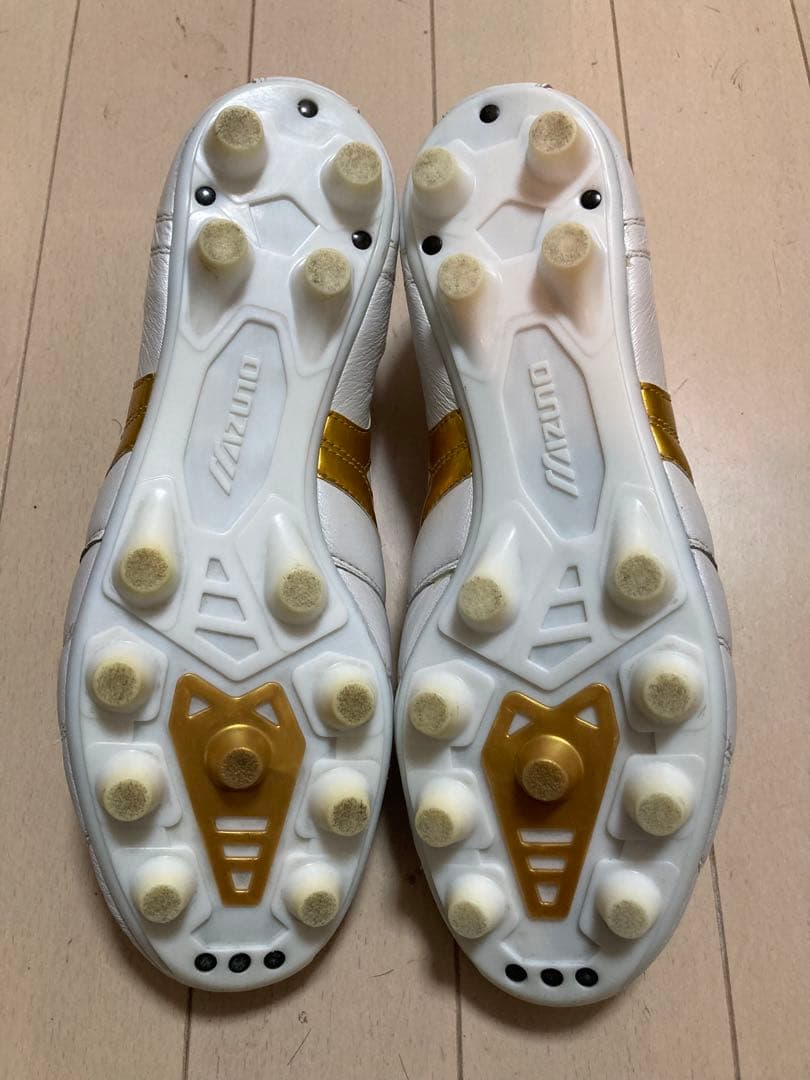 【25.0cm】モレリアII ホワイト×ゴールド