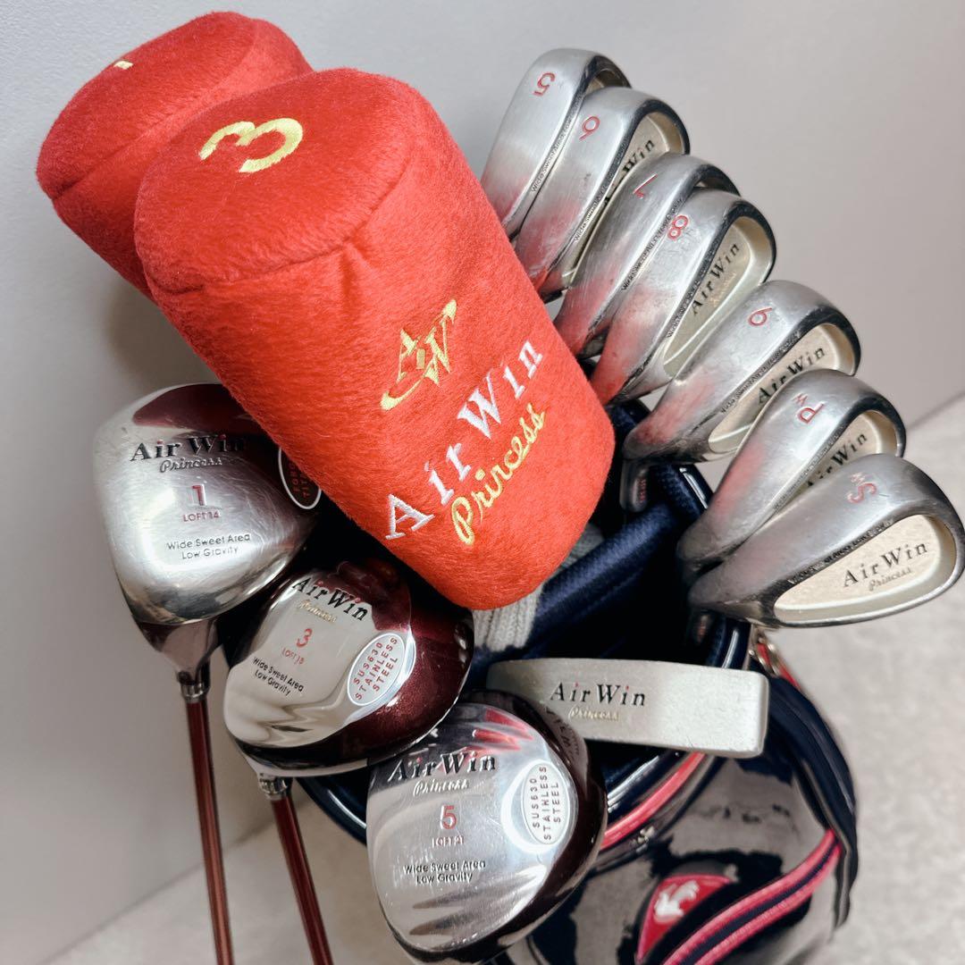 レディース レフティー air win アイアン キャディーバッグ ゴルフ