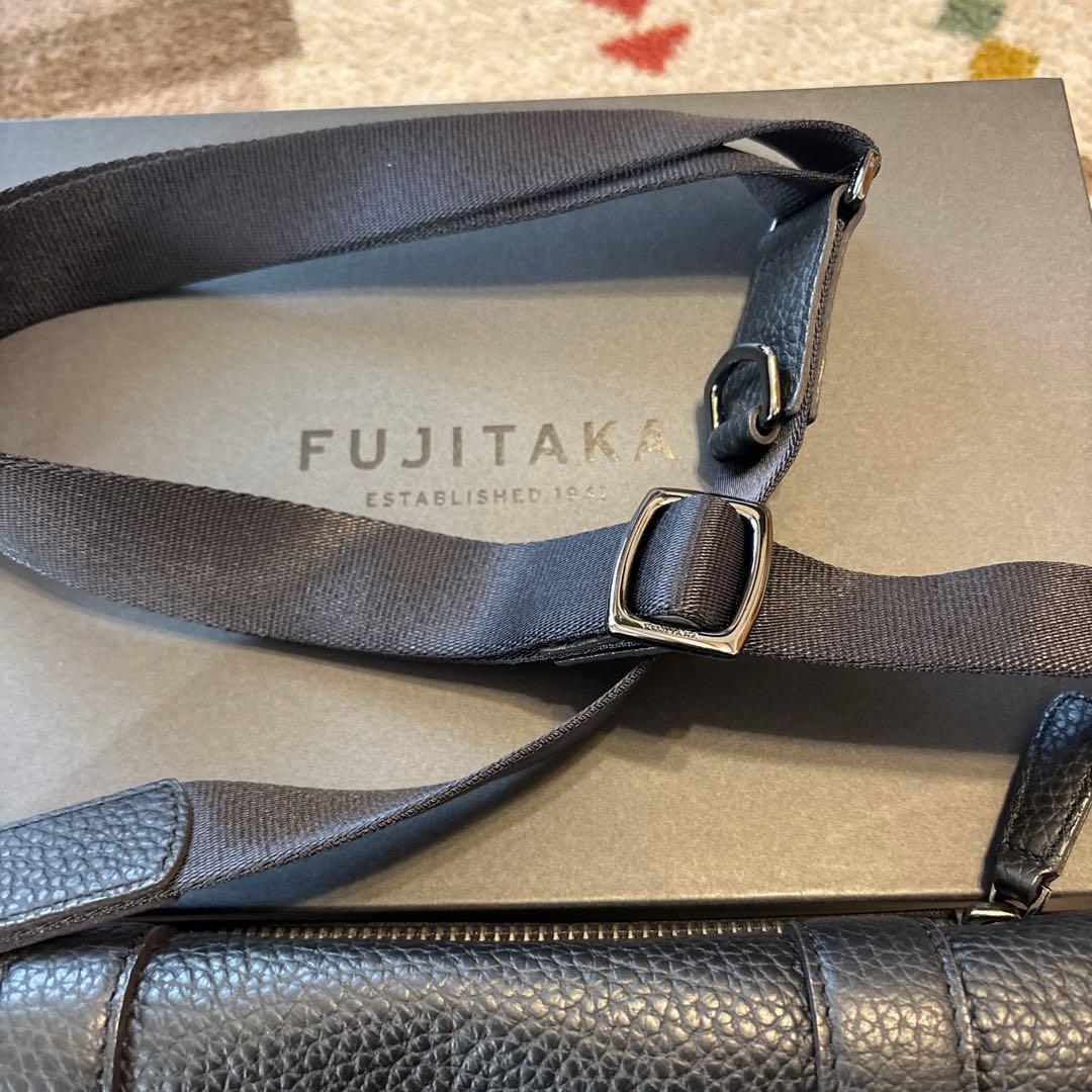 FUJITAKA かぶせ レザーショルダーバッグ スモール 美品