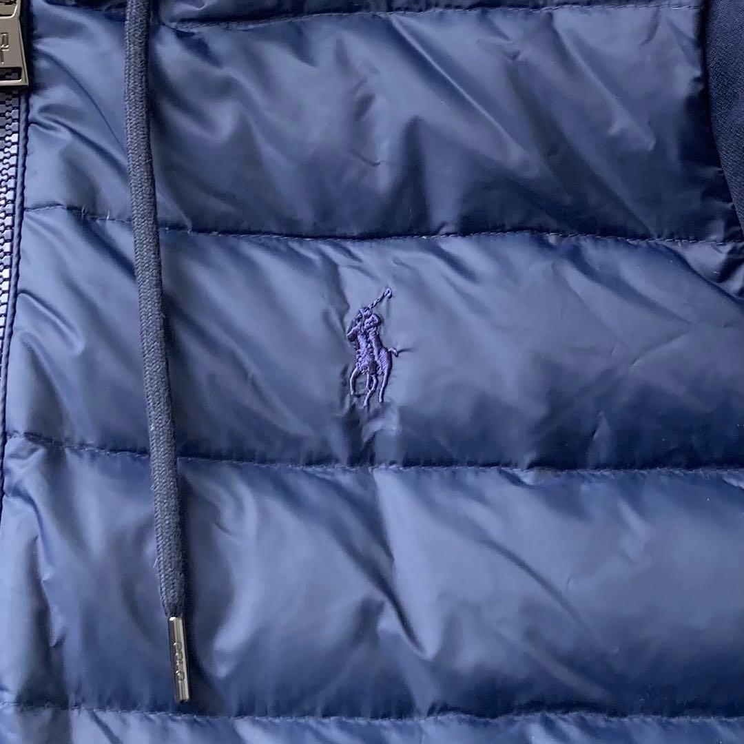 良品 POLO RALPH LAUREN ハイブリッド 切替 ダウンジャケット