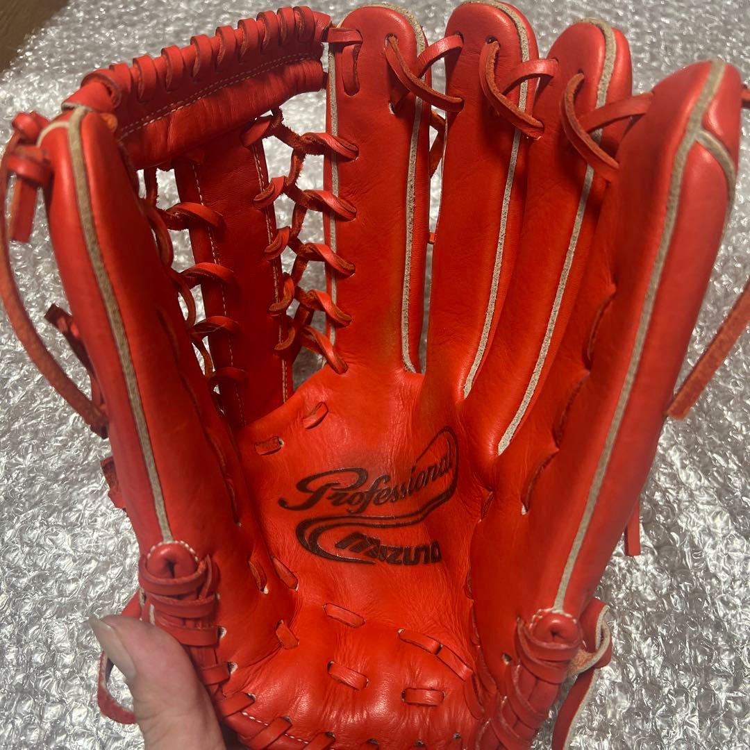 イチローモデル　Mizuno プロフェッショナル 軟式グローブ 赤
