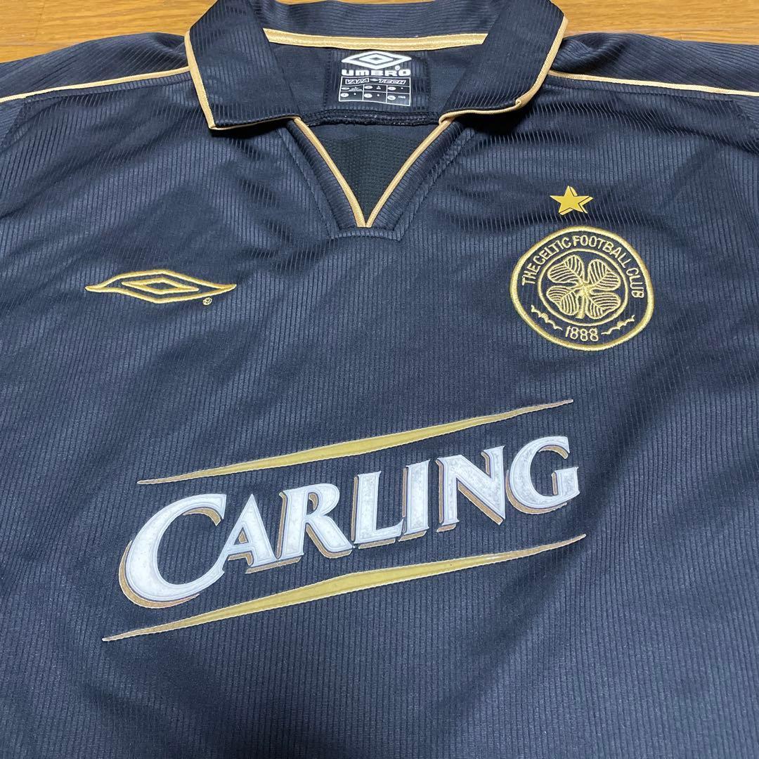 セルティック　長袖ユニフォーム　アウェイ　Sサイズ