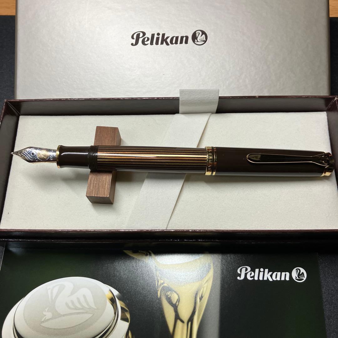 ペリカンM800 ブラウンブラック　中字　 試筆程度の美品