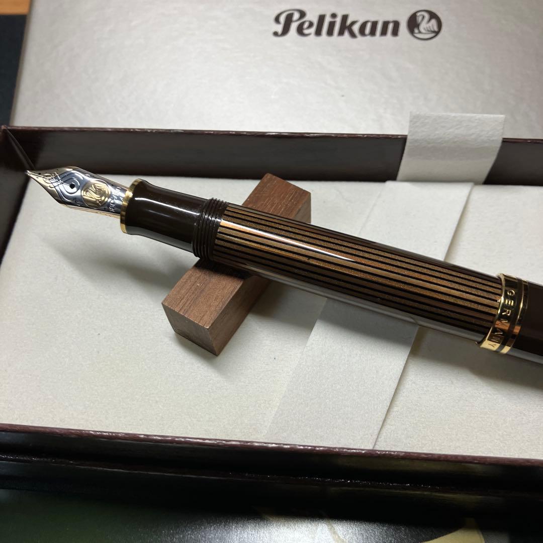 ペリカンM800 ブラウンブラック　中字　 試筆程度の美品