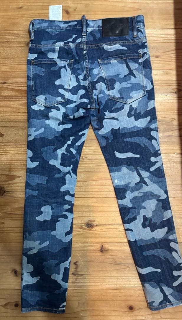 DSQUARED2 ディスクエアード　デニムカモフラ　迷彩　42